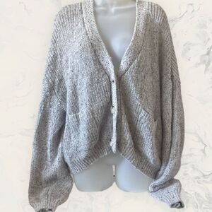 NEW BB Dakota Steve Madden Gray  Chunky Cardigan - Size XL